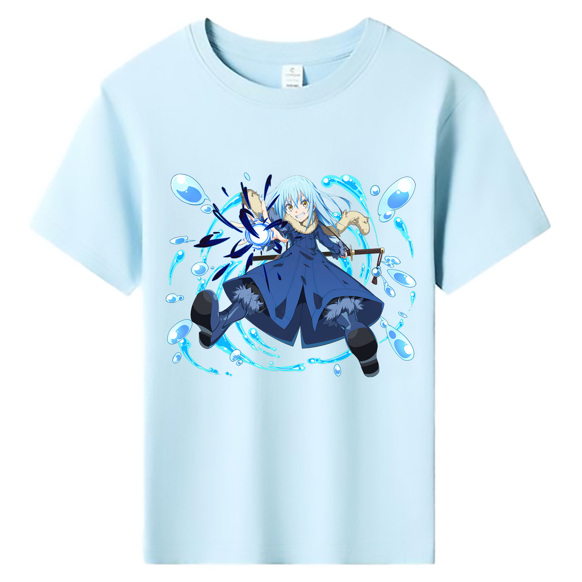 （画像用） 転スラ Regarding Reincarnated to Slime 綿100％キッズTシャツ（フロントプリント）